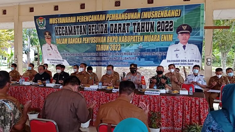 Gelar Musrenbang, Kecamatan Belida Darat Kabupaten Muara Enim Bertekad Perkuat Perekonomian Rakyat