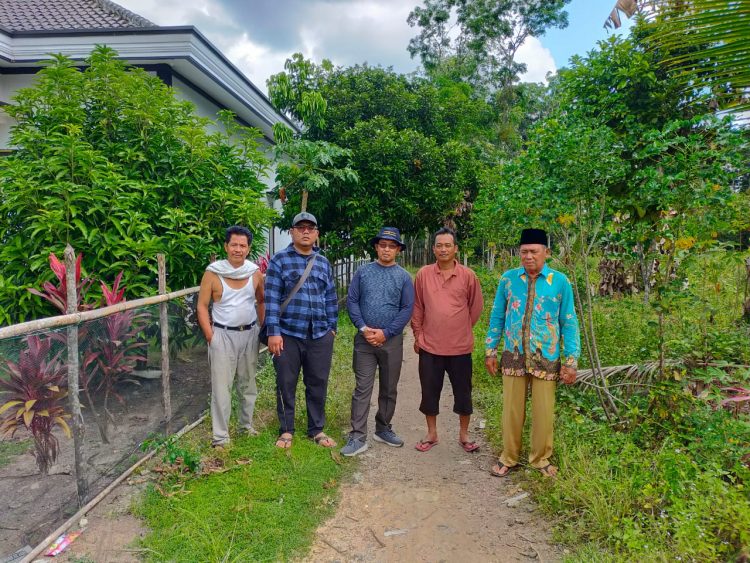 Dinas PUTR PALI Kembali lakukan Pengukuran Pembangunan Jalan Setapak