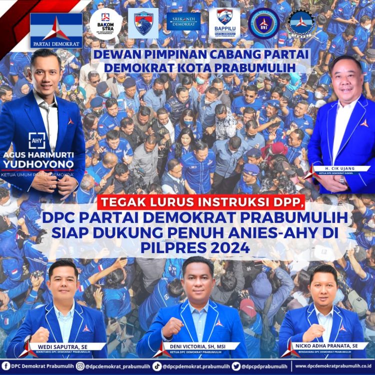 Dukung Anies-AHY maju Pilpres 2024, DPC Partai Demokrat Prabumulih Rapatkan Barisan