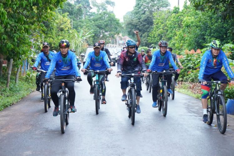 Peringati HUT Ke-77 TNI, Kodim 0401/Muba Gelar Fun Bike Adventure