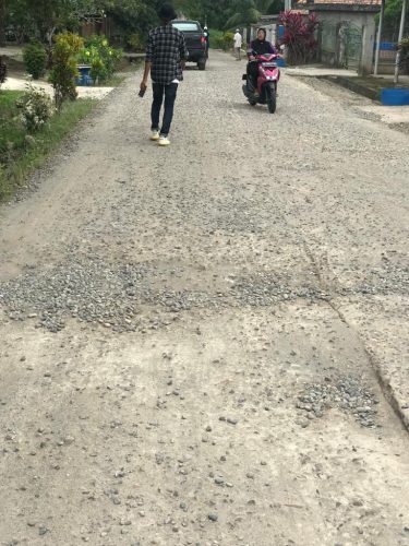 Dinas PU dan Tata Ruang PALI Lakukan Pengukuran Titik Nol Jalan Perambatan Karang Agung