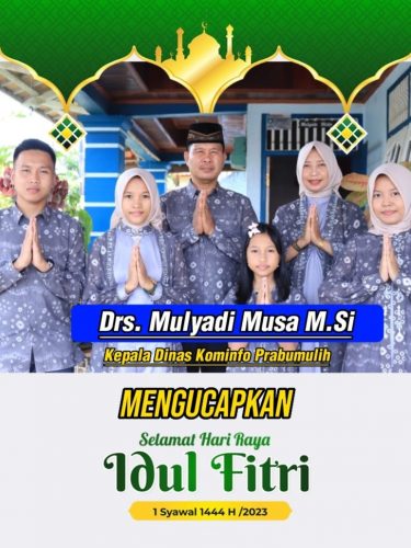 Ucapan Selamat Hari Raya dari Kepala Dinas Kominfo Prabumulih