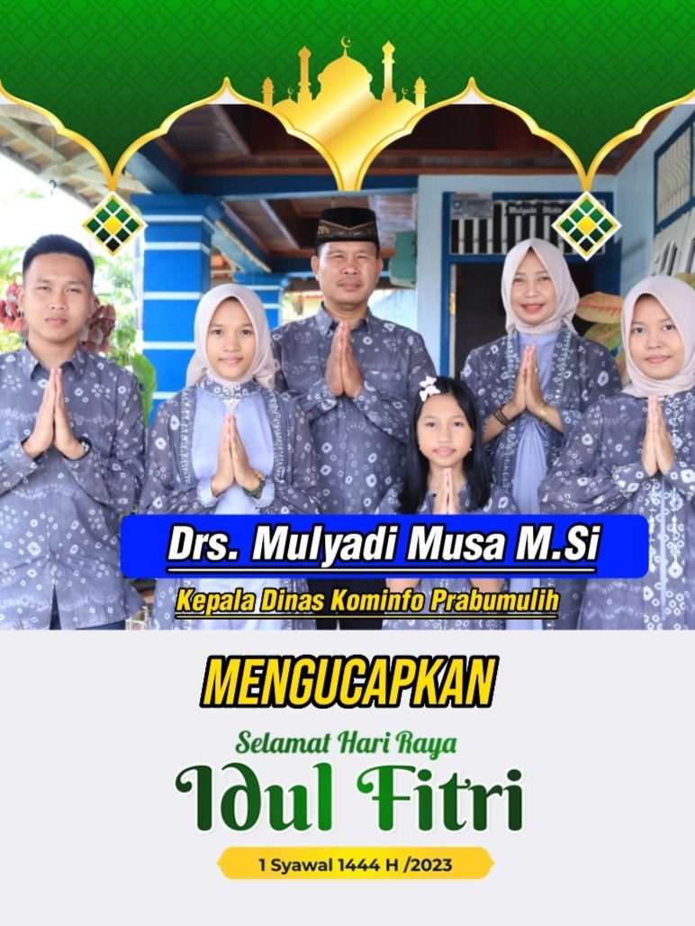 Drs. Mulyadi Musa M.Si dan keluarga