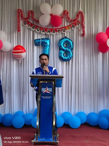 Menyambut HUT RI ke 78 Ketua DPC Demokrat Prabumulih Deni Victoria (DV) Meminta Semua Kader Terus Menjaga Kekompakan