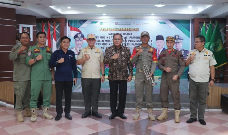 Pj Sekda Muba Lepas Anggota Korps Musik Satpol-PP Muba