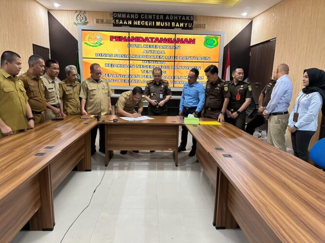 Pemkab Muba MoU Dengan Kejaksaan Negeri Tuntaskan Kemiskinan Ekstrem