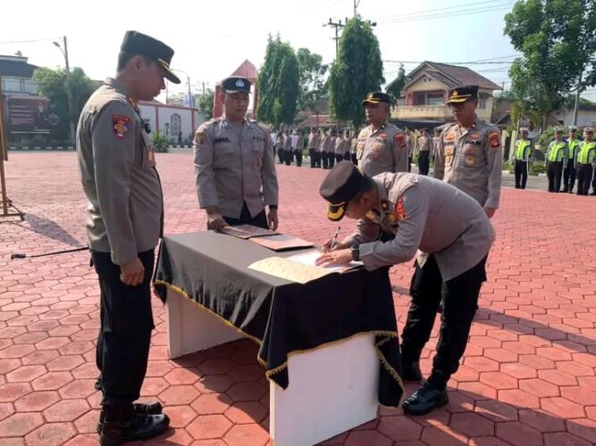 Wujudkan WBBM, Kapolres Muba Tegaskan Personil Jangan Lakukan Pungli Dan Gratifikasi