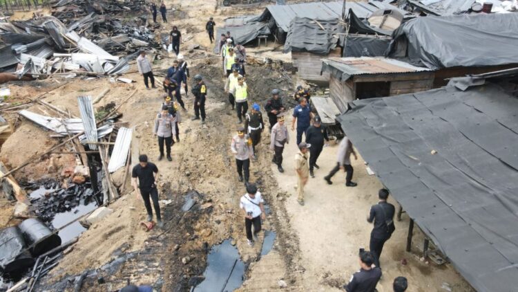 Polres Muba Secara Bertahap Lakukan Penutupan Lokasi Illegal Refinery di Wilayah Hukumnya