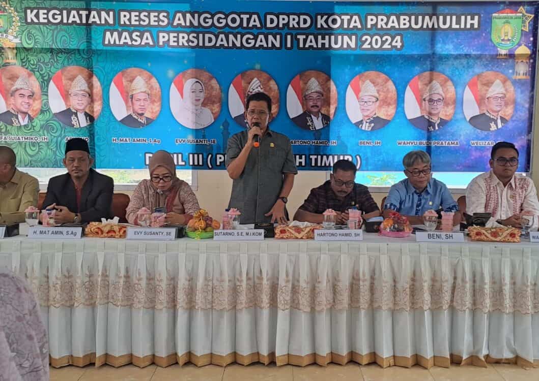 Ketua DPRD Pimpin Reses di Kantor Camat Prabumulih Timur