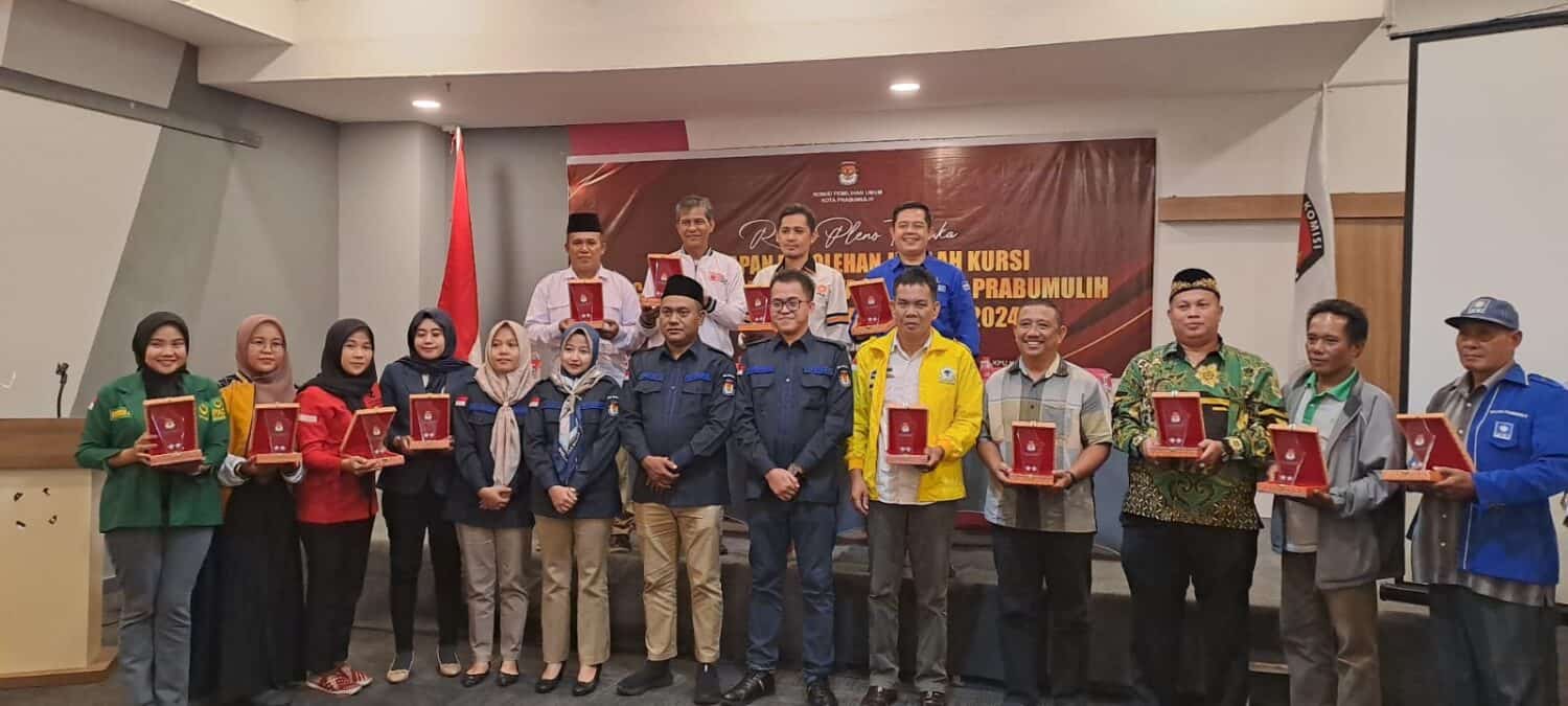 KPU Prabumulih Gelar Rapat Pleno Terbuka Penetapan Caleg Terpilih Periode 2024-2029