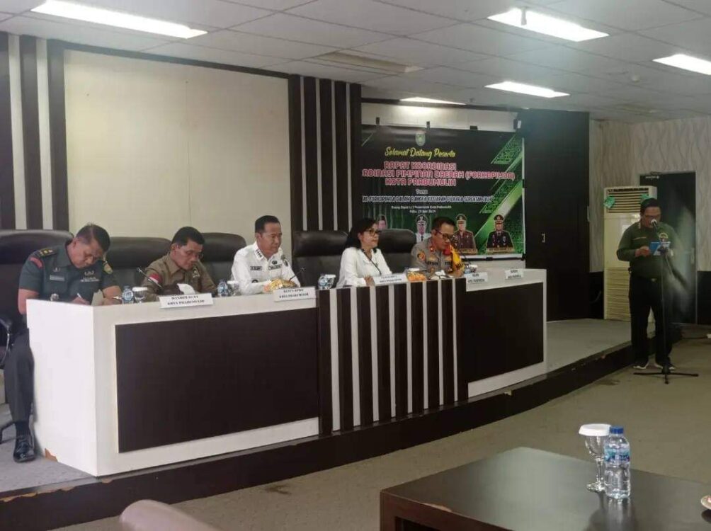 Pj Walikota Pimpin Rakor Forum Koordinasi Pimpinan Daerah Membahas Soal Pilkada Serentak 2024