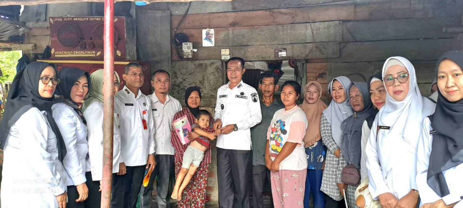 Sambangi Tiga Anak Stunting Pagi ini, Pj Wako akan Berikan Bantuan Bedah Rumah
