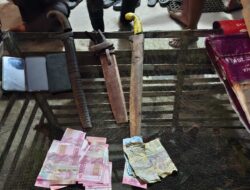 Gerebek Lokasi Judi Sabung Ayam, Polsek Muara Kelingi Polres Musi Rawas Tangkap Lima Pelaku Beserta Perlengkapan Judi