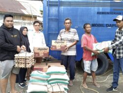 Peduli Korban Kebakaran SMSI OKU Selatan Salurkan Bantuan