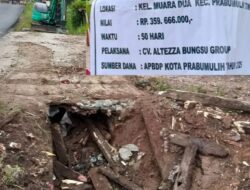 Proyek Drainase Rp359 Juta di Muara Dua Disorot, Diduga Abaikan K3