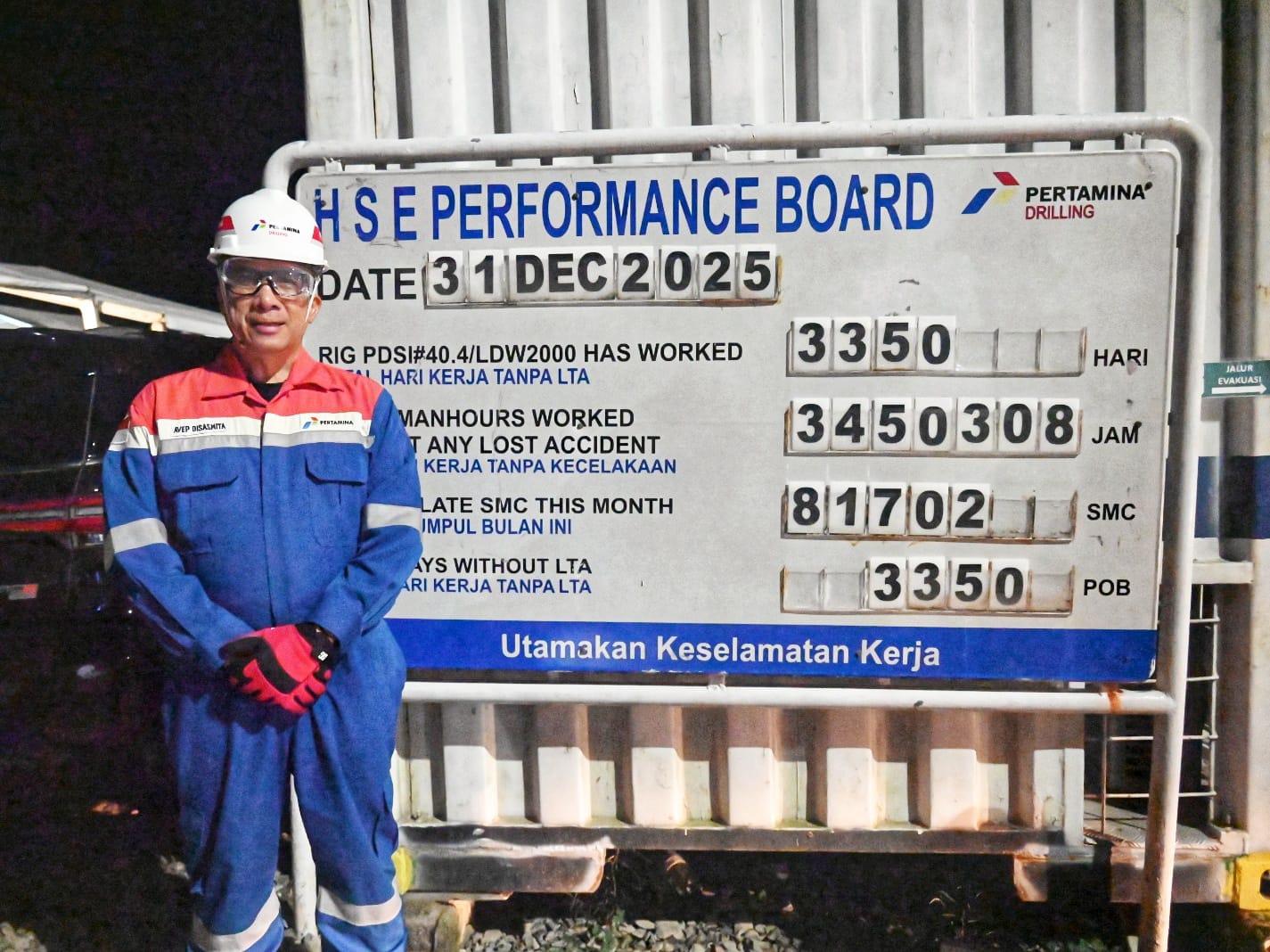 Pastikan Operasi Aman Saat Pergantian Tahun, Manajemen Pertamina Drilling Lakukan Management Walkthrough ke Sejumlah Rig
