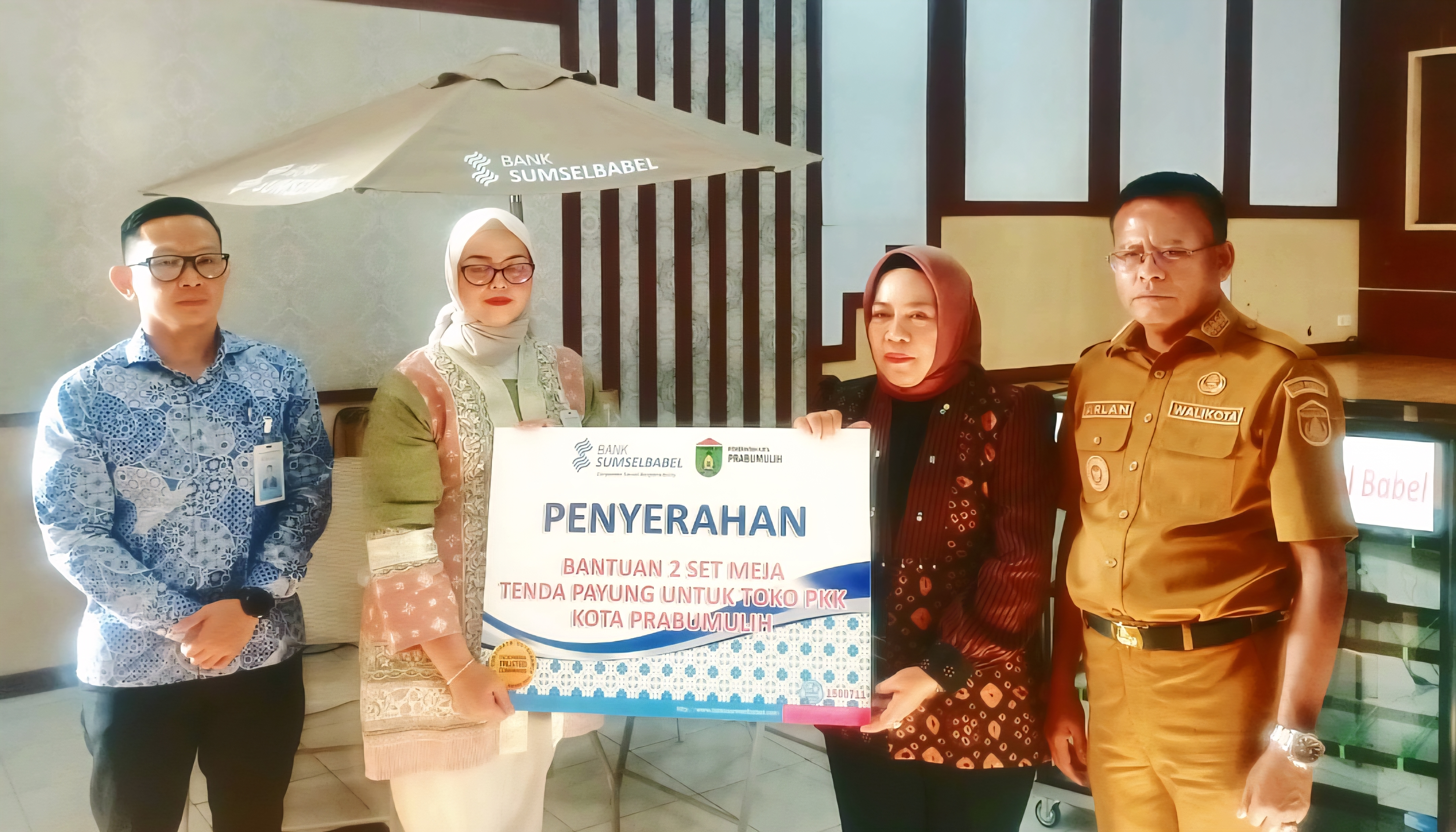 BSB Salurkan CSR untuk UMKM Prabumulih, Wali Kota Arlan Dorong PTM I Bangkit