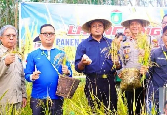 Mendukung Program Ketahanan Pangan, Wali Kota Apresiasi Panen Padi Gogo di RKT