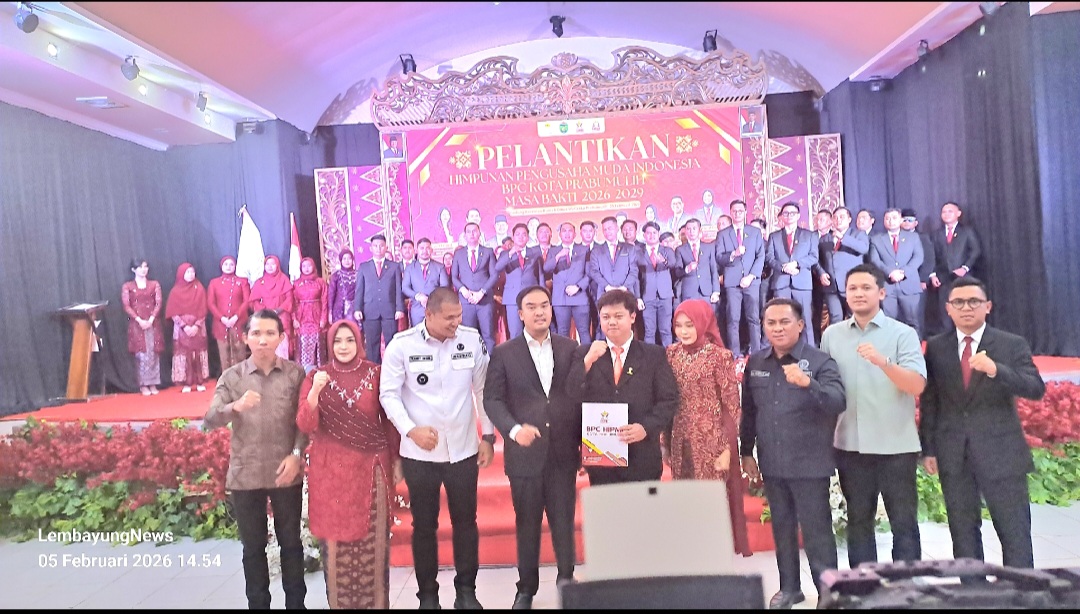 Wakil Wali Kota Prabumulih Hadiri Pelantikan Pengurus BPC HIPMI 2026–2029