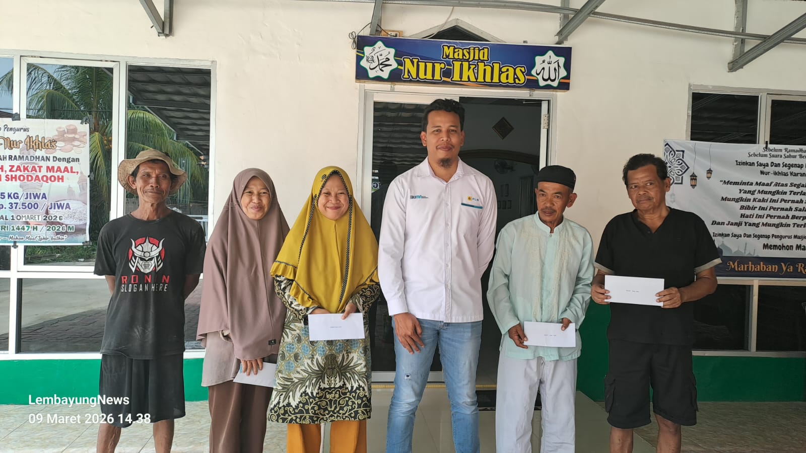 PLN ULP Prabumulih Salurkan Bantuan Lewat Program “Cahaya Berkah Ramadhan 1447 H”