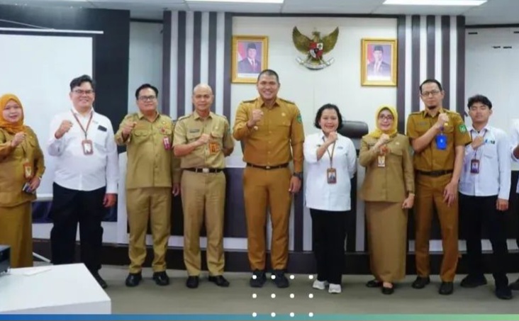 Wawako Prabumulih Hadiri Rapat Evaluasi Layanan Kesehatan Bersama BPKP Sumsel