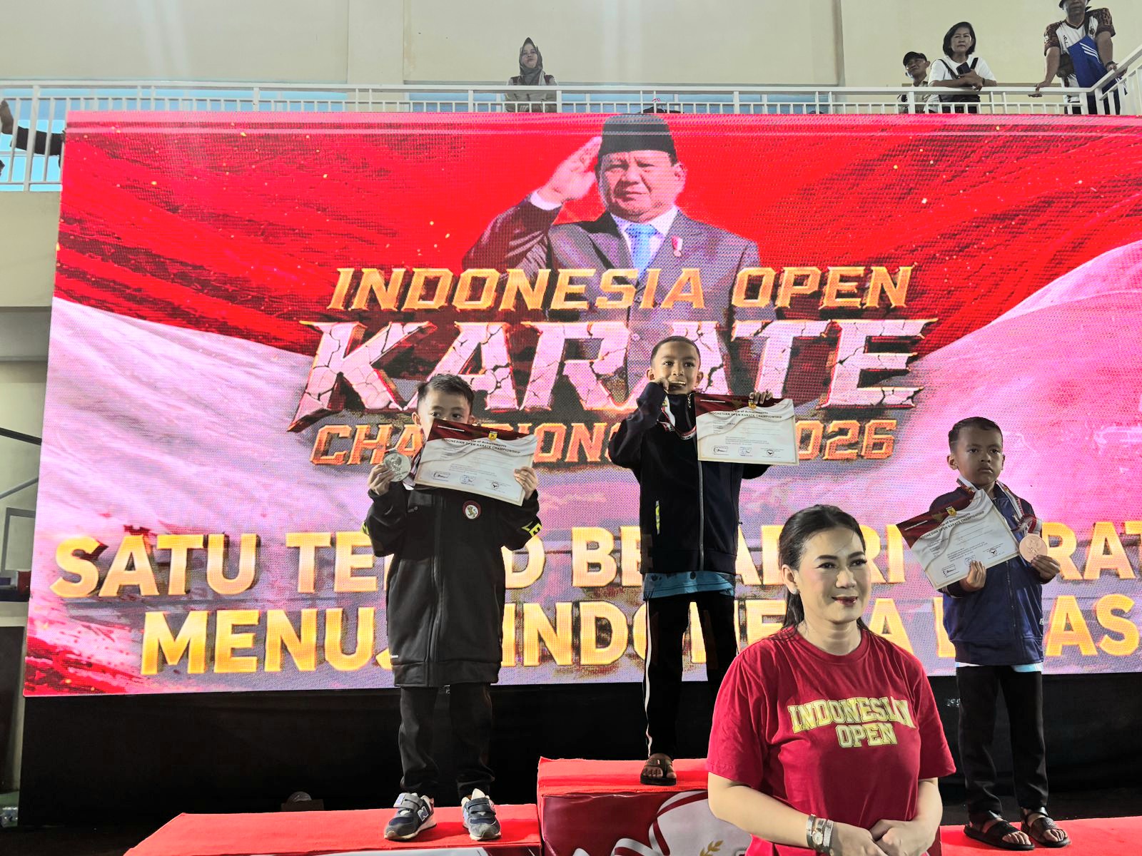 Dojo Prabujaya Prabumulih Tambah Empat Medali di Kejuaraan Karate Piala Presiden RI 2026