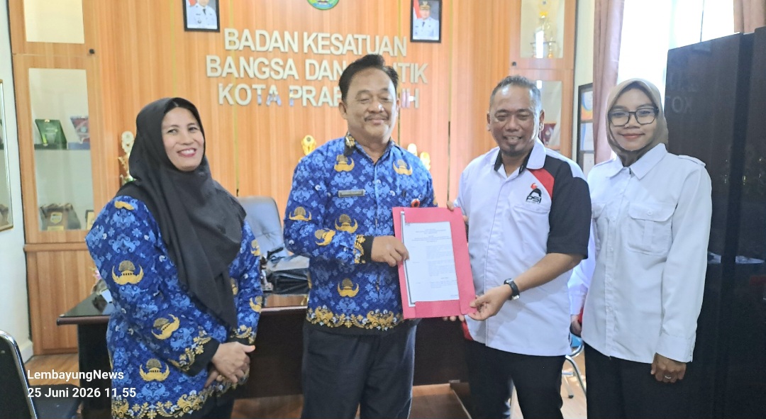 PSI Prabumulih Audiensi ke Kesbangpol, Laporkan Kepengurusan Baru dan Perkuat Sinergi dengan Pemerintah