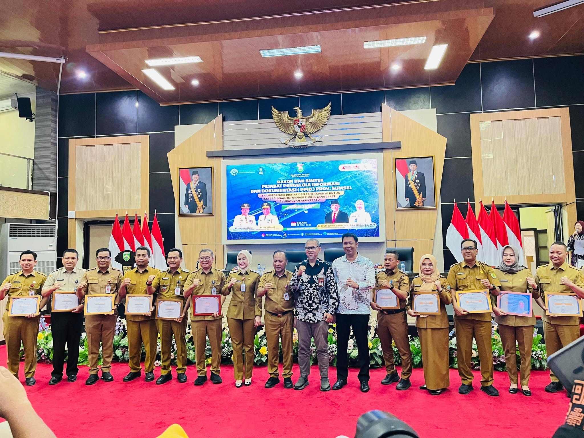 Capai Predikat Baik Sekali Pemkab Muba Raih PPID SLIP Award 2026
