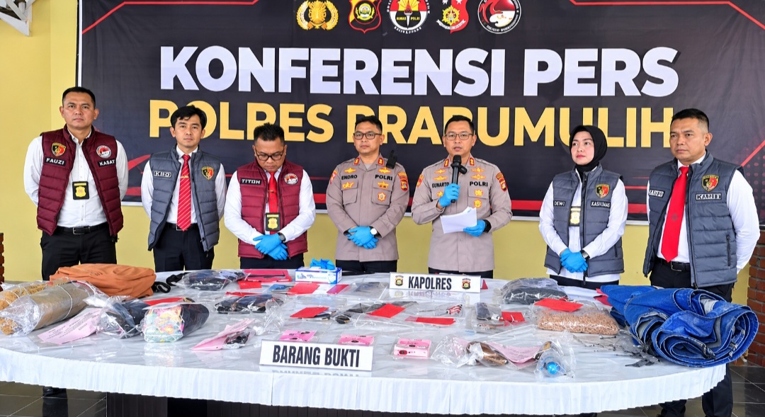 Kapolres Prabumulih Rilis 18 Perkara, 10 Tersangka Narkoba Diamankan
